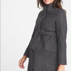 Women's Gray Belted Coat